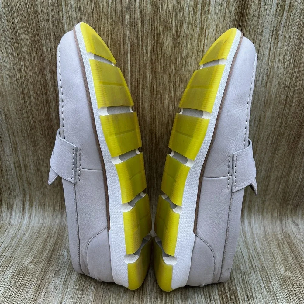 Cole Haan 4.Zerogrand Penny Loafer Men's 13 Cement Nubuck Ivory Sulfur C34107